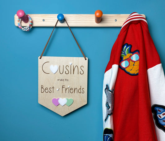 Cousins Make the Best of Friends Flag