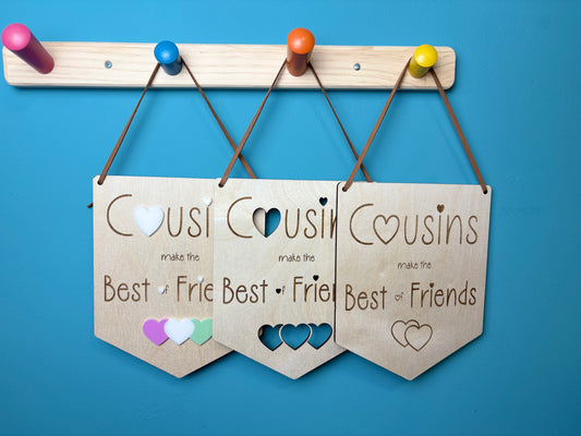 Cousins Make the Best of Friends Flag