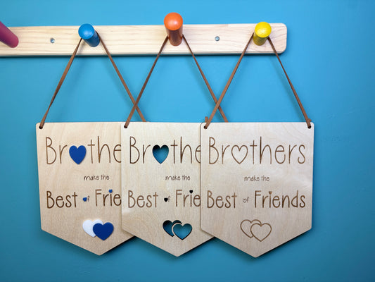 Brothers Make the Best of Friends Flag