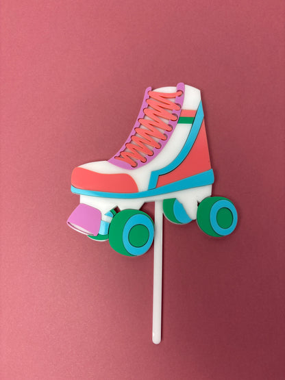 Roller Skate Birthday Cake Topper