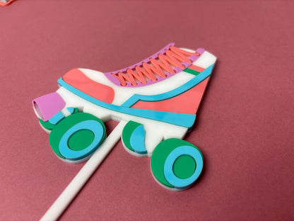 Roller Skate Birthday Cake Topper