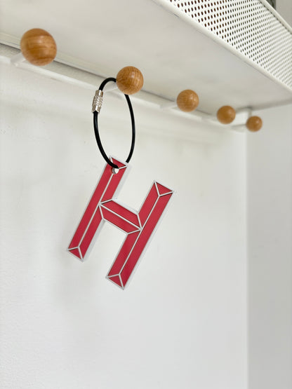 Geometric Initials Keyring