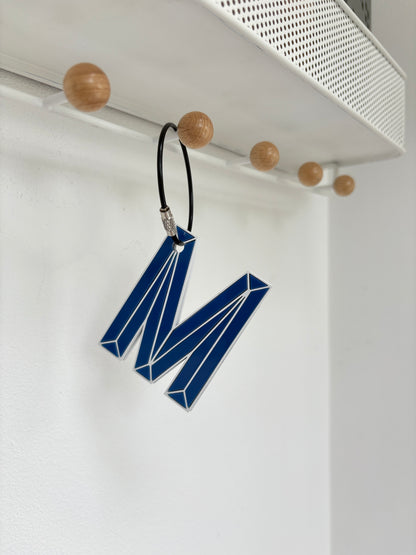 Geometric Initials Keyring