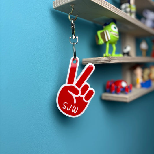 Peace/ love Keyring