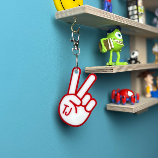 Peace/ love Keyring