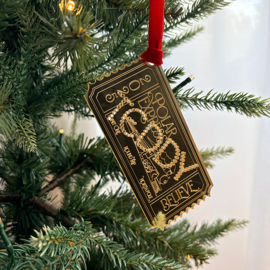 Polar Express Golden Ticket  Decoration