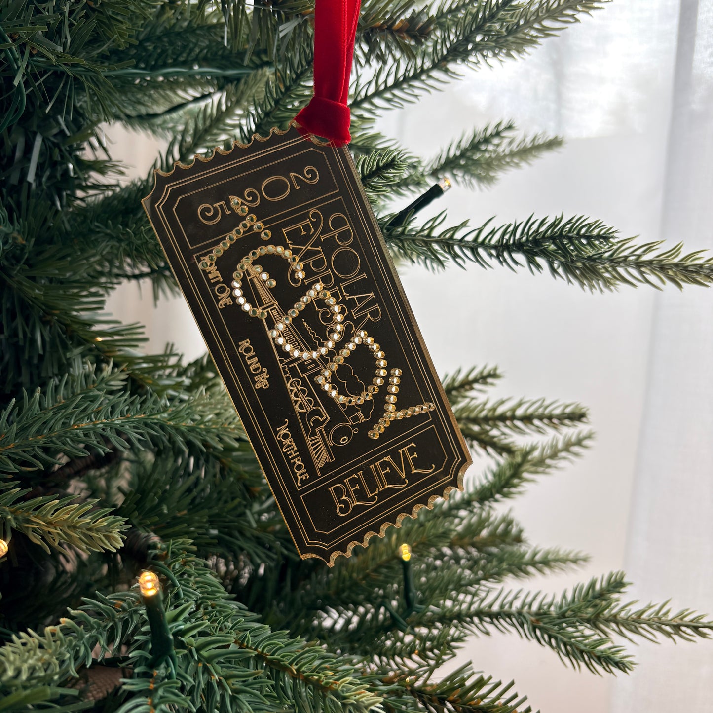 Polar Express Golden Ticket  Decoration