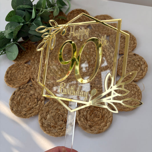 Art Deco Birthday Cake Topper
