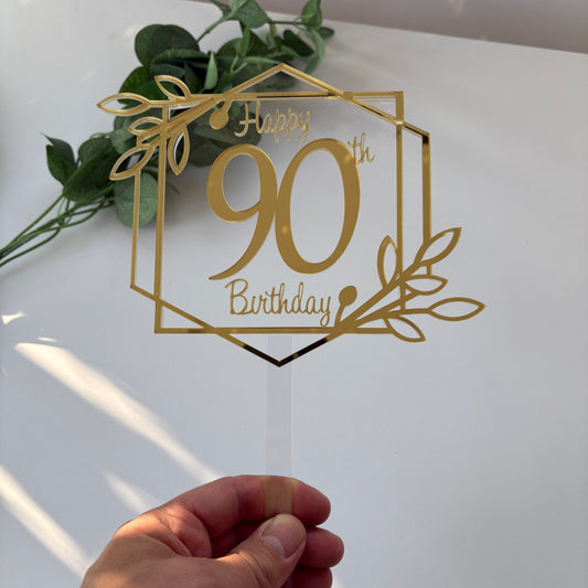 Art Deco Birthday Cake Topper