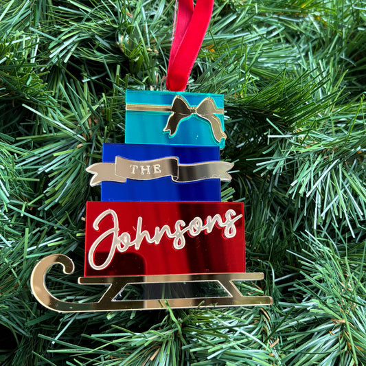 Sleigh & Presents Christmas Decoration