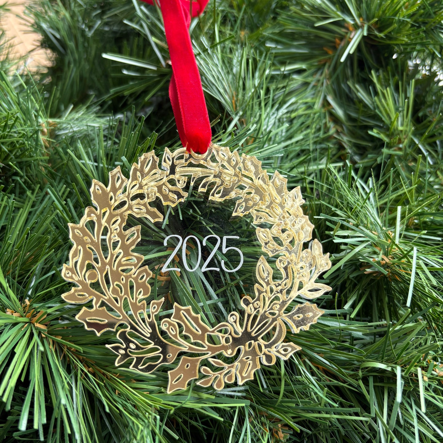 Gold Mirror Wreath