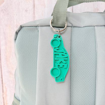 Car Name Keyring, Custom Acrylic Keychain