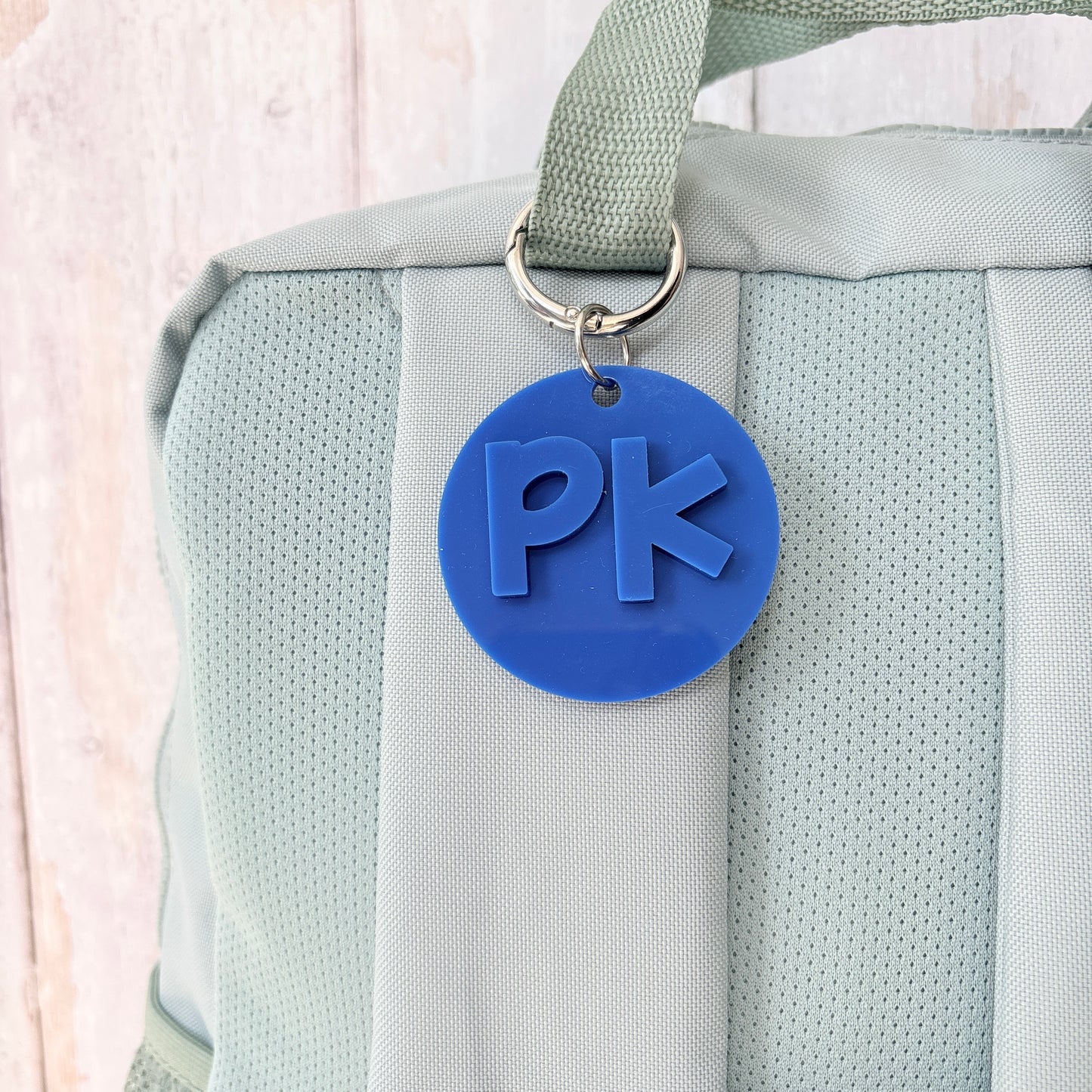 Initial Keyring, Laser Cut Name Acrylic Charm