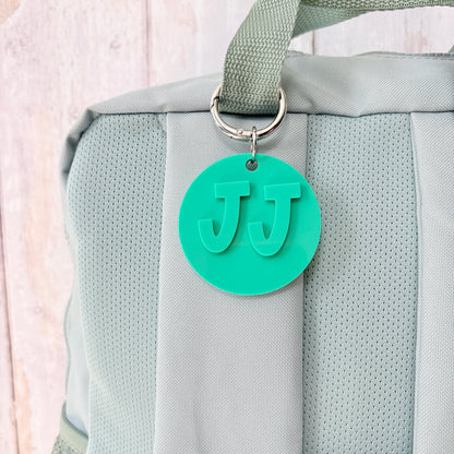 Initial Keyring, Laser Cut Name Acrylic Charm