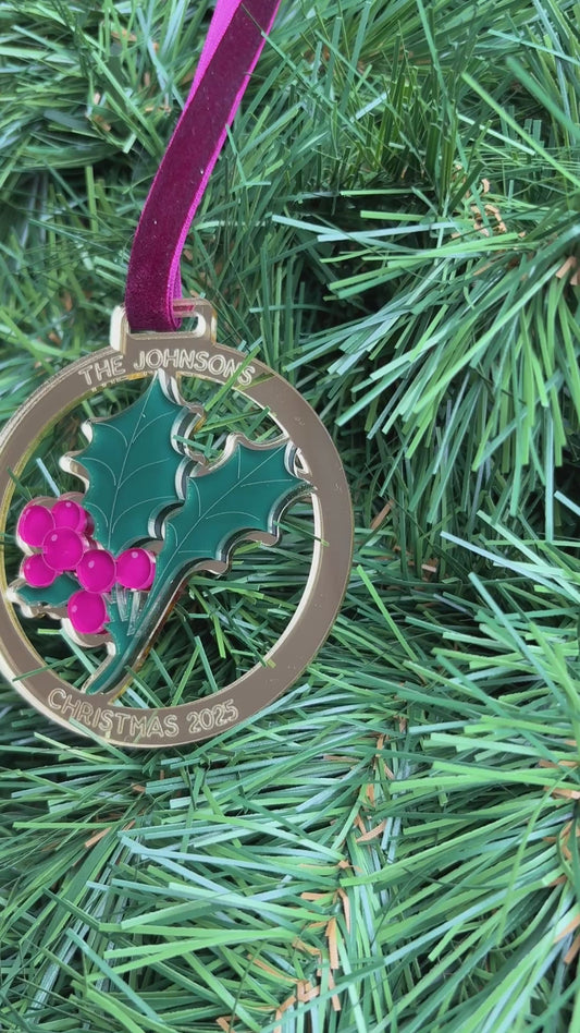 Holly Christmas Decoration