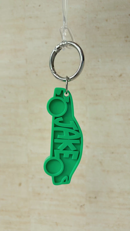 Car Name Keyring, Custom Acrylic Keychain