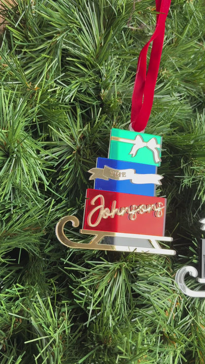 Sleigh & Presents Christmas Decoration