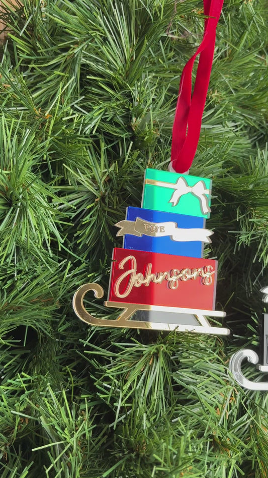 Sleigh & Presents Christmas Decoration