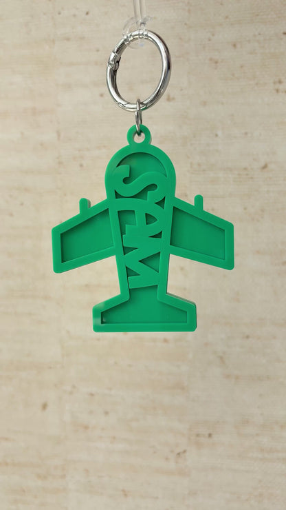 Plane Name Keyring, Custom Aeroplane Acrylic Keychain