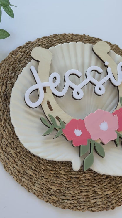 Horseshoe Sign with Name