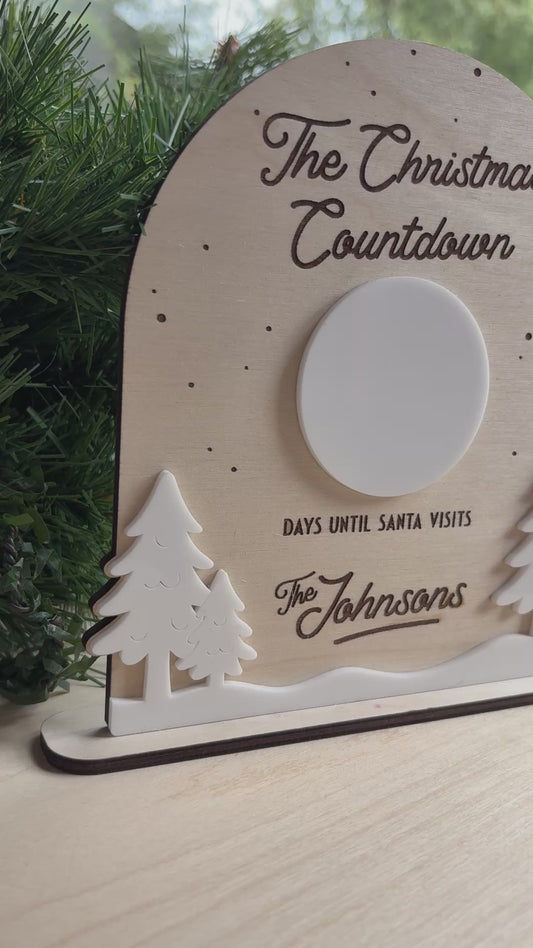 Christmas Countdown Sign