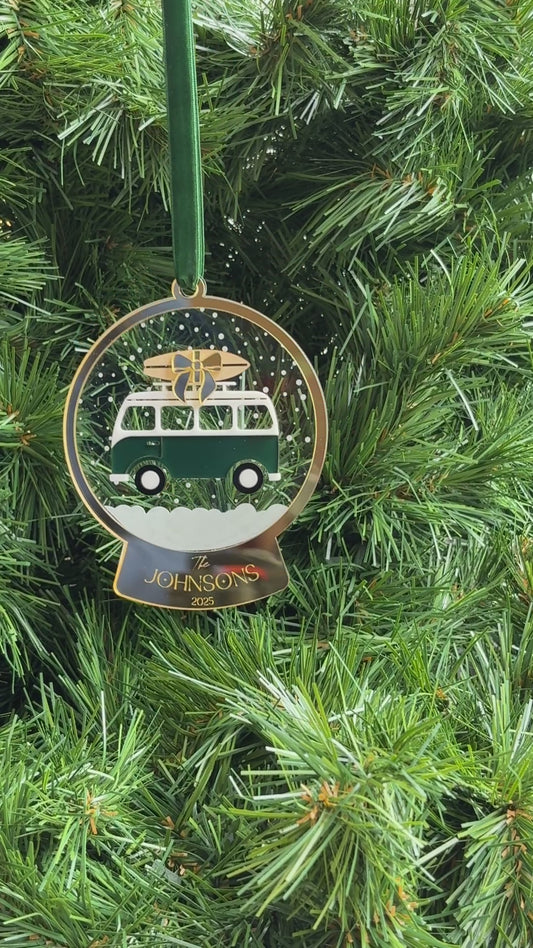 Camper Van Snow Globe