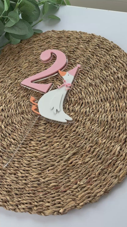 Goose Cake Topper