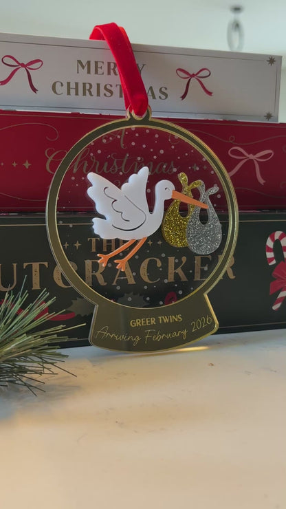 Baby Arrival Stork Decoration